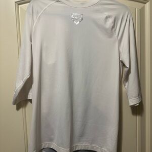 Under Armour White 3/4 Sleeve Dri-Fit